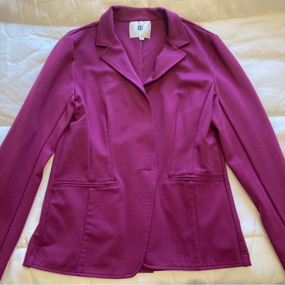 Betabrand pink fuchsia Transcendent Blazer, size XL